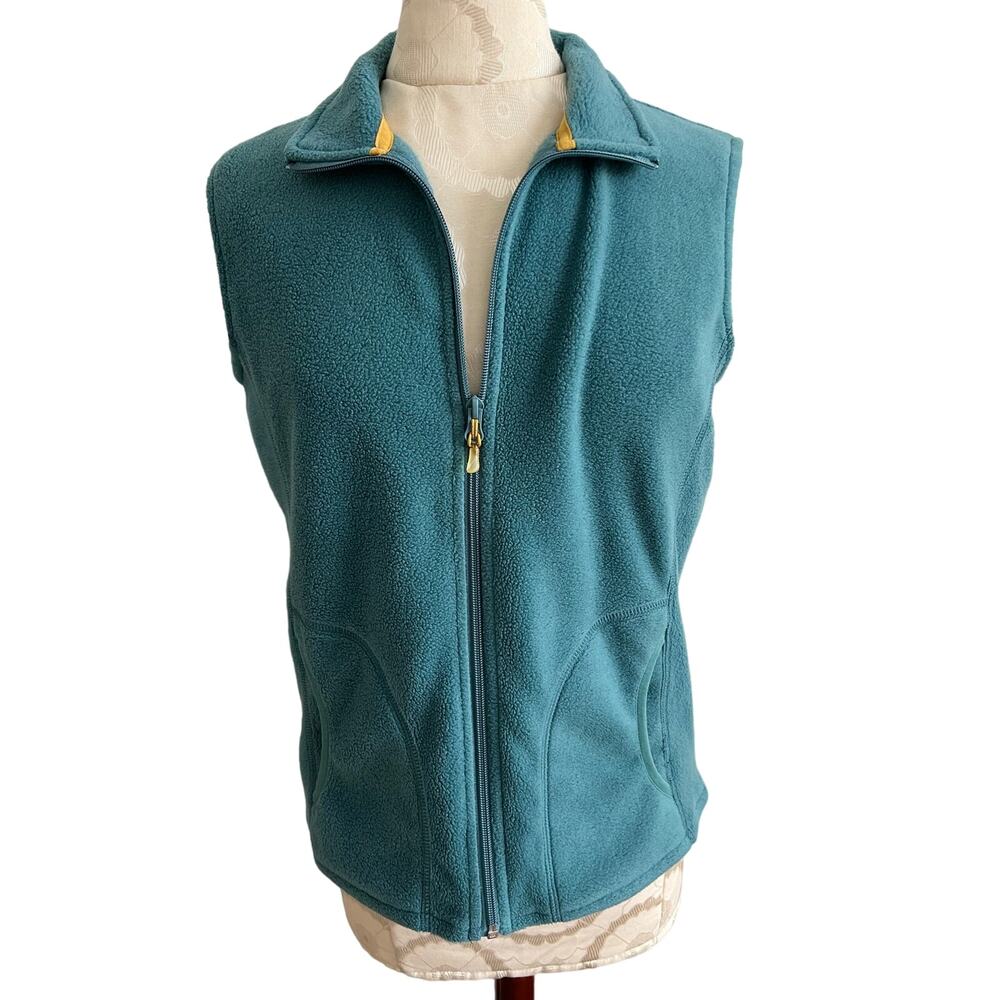 Woolrich Fleece Full Zip Mock Neck Vest Small